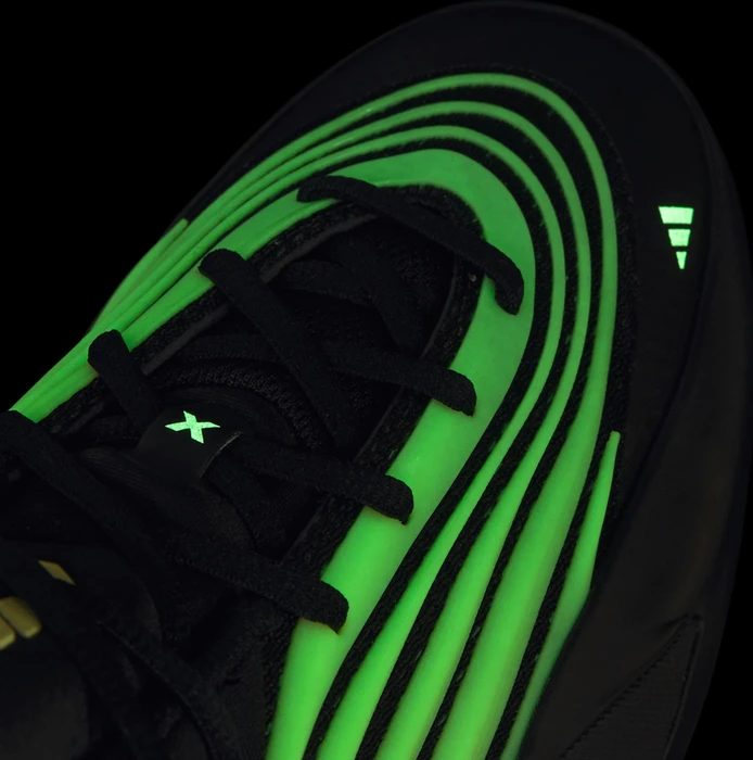 adidas Dame X utility black/green spark/core black (Damen) (KI1624) – Bild 9