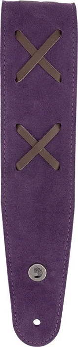D'Addario Suede Vintage Guitar Strap Purple