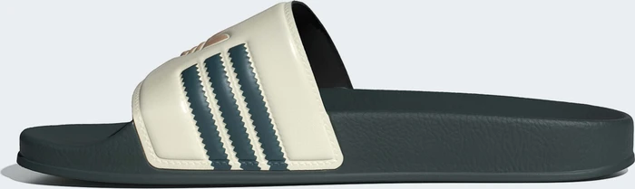 adidas Adilette cream white/mineral green/warm sandstone