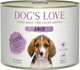 PetCo Dog's Love Junior Lamm mit Kürbis und Kamille, 1.20kg (6x 200g)