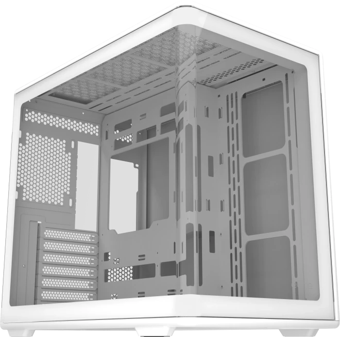 Cooler Master Elite 600 White, weiß, inkl. 4x Lüfter, Glasfenster