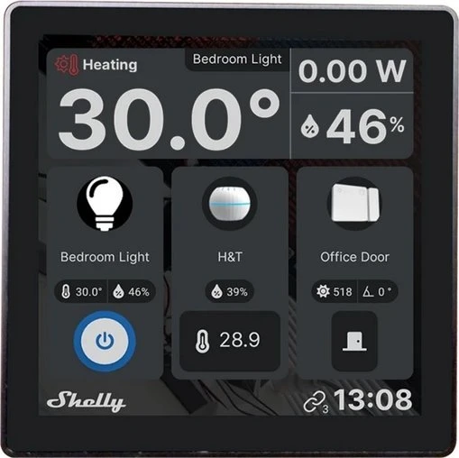 Shelly Wall Display schwarz, inkl. BLU H&T Black