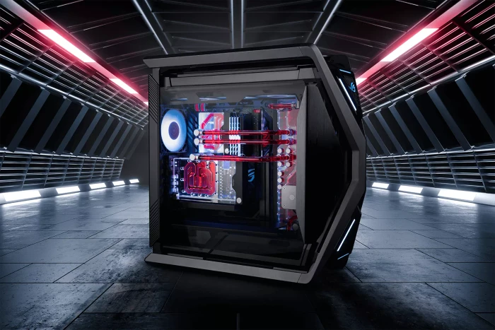 EK Water Blocks Quantum Line EK-Quantum Reflection² ROG Hyperion D5 PWM D-RGB, Verteilerplatte mit Pumpe, Acryl