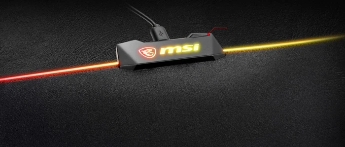 MSI Agility GD60 Gaming Mousepad, RGB beleuchtet, schwarz