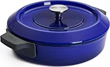 Woll Iron Guss-Kasserolle mit Deckel 28cm blau