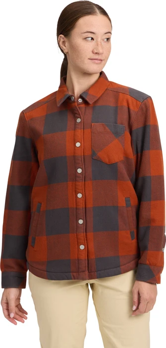 Black Diamond Project Lined Flannel Hemd langarm carbon/burnt sienna (Damen)