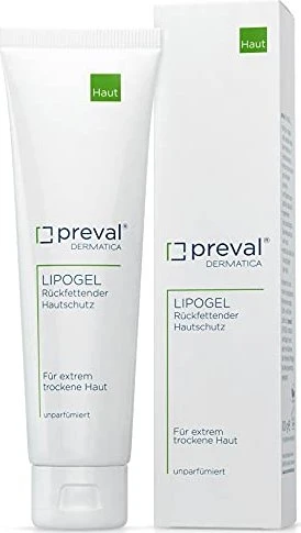 Preval Lipogel Rückfettender Haut- und Kälteschutz, 50g