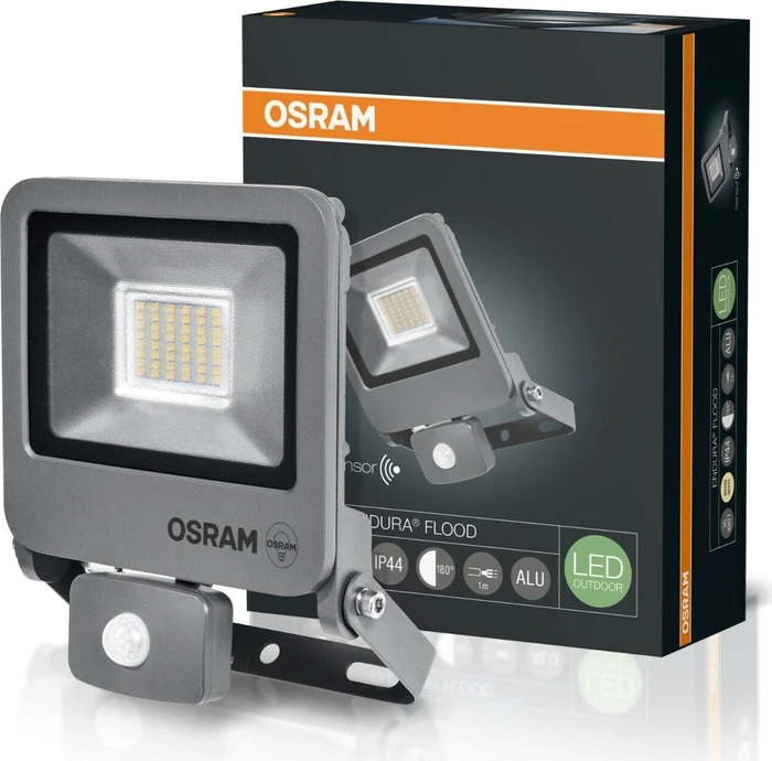 Osram Endura Flood Sensor 830 DG 30W Wandleuchte grau