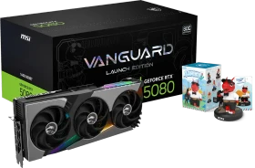 MSI GeForce RTX 5080 16G Vanguard SOC Launch Edition, G5080-16VGSL, 16GB GDDR7, HDMI, 3x DP
