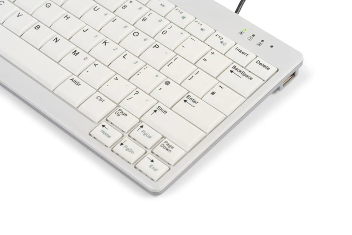 BakkerElkhuizen UltraBoard 950 V2 Standard Compact, weiß/grau, USB, DE
