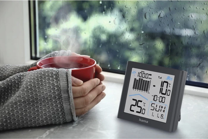 Hama Funkwetterstation Rainy mit Regenmesser, digital