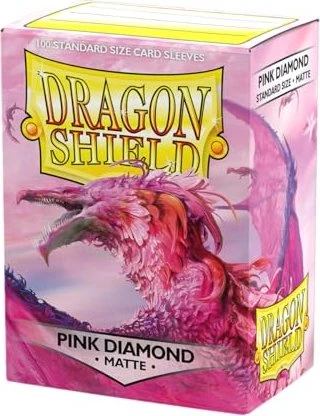 Dragon Shield Matte Sleeves Standard pink diamond, 100 Stück
