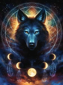 Ravensburger Puzzle Leuchtender Wolf