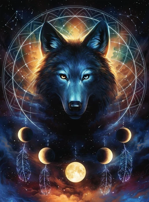 Ravensburger Puzzle Leuchtender Wolf