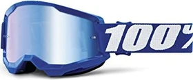 100% Strata2 Schutzbrille blue/mirror blue lens