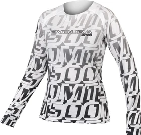 Endura MT500 Print Trikot langarm schwarz (Damen)