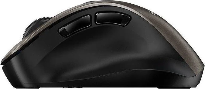 Genius Ergo 9000S Wireless Bluetooth Mini Ergo Silent Mouse Champagne Titanium, USB/Bluetooth