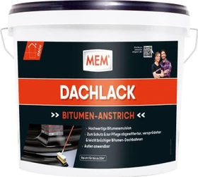 MEM Bitumen-Anstrich Dachlack schwarz, 10l