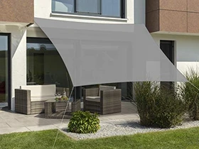 Schneider Teneriffa Sonnensegel 500x500cm silbergrau
