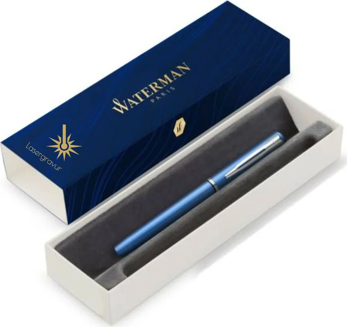Waterman Allure CT blue lacquer, rechte Hand, fein, Geschenkbox (2068195)