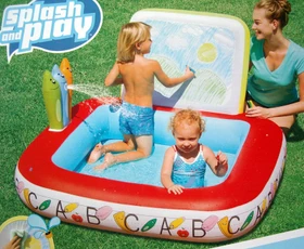 Bestway Learn and Draw School Planschbecken quadratisch 132x132x81cm