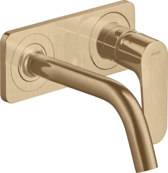 Hansgrohe Axor Citterio M Waschbeckenarmatur mit Platte 167mm brushed bronze