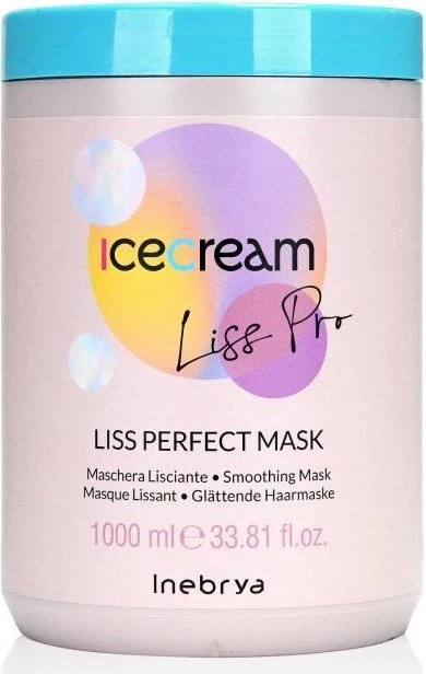 Inebrya Ice Cream Liss Perfect Glättende Haarmaske, 1l