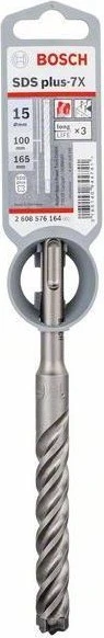 Bosch Professional SDS-plus-7X Hammerbohrer, 15x100x165mm, 1 Stück
