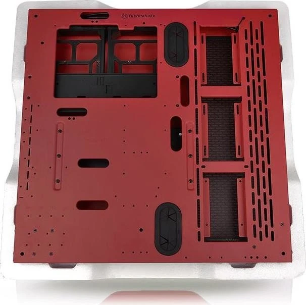 Thermaltake Core P3 Tempered Glass Red Edition, weiß, Glasfenster