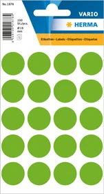 Herma Markierungspunkte 19mm, leuchtgrün, 50 Blatt