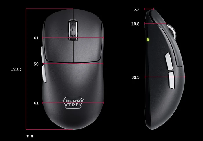 Cherry Xtrfy M68 Pro 8K Wireless schwarz, USB