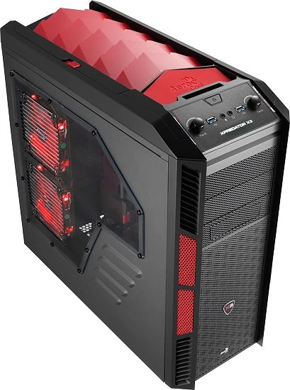 AeroCool XPredator X3 Devil Red Edition, Acrylfenster