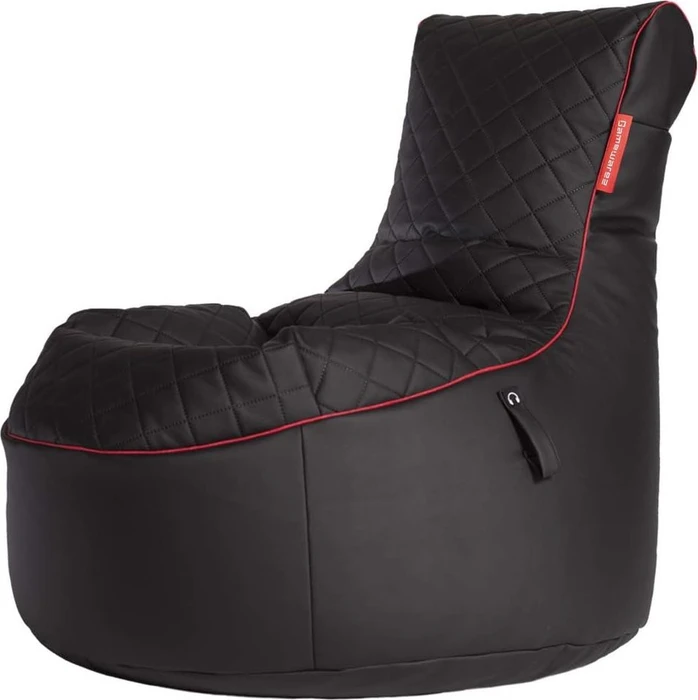 Gamewarez Gaming Sitzsack Classic Crimson Hurricane, schwarz/rot