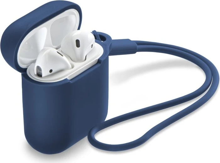 Hama Fantastic Feel Case für Apple AirPods 1/2 blau