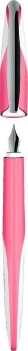 Herlitz my.pen style weiß/indonesia pink, rechte Hand/linke Hand, mittel, Folienbox