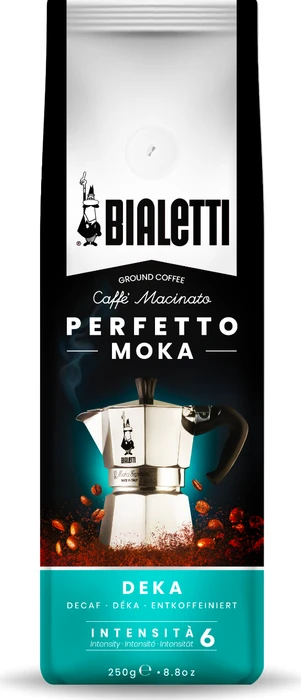Bialetti Perfetto Moka Deka entkoffiniert Kaffeepulver, 250g