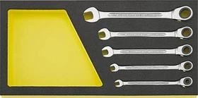 Stahlwille OPEN-RATCH TCS 17a/5 zöllig Schraubenschlüsselsatz, 5-tlg.