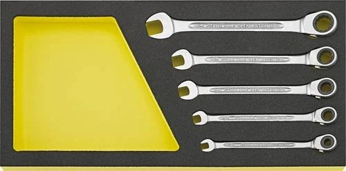 Stahlwille OPEN-RATCH TCS 17a/5 zöllig Schraubenschlüsselsatz, 5-tlg.