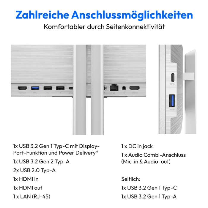 Medion Signium 27 S1 All-in-One PC, silber, Core 5 210H, 16GB RAM, 1TB SSD