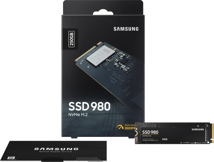 Samsung SSD 980 250GB, M.2 2280 / M-Key / PCIe 3.0 x4