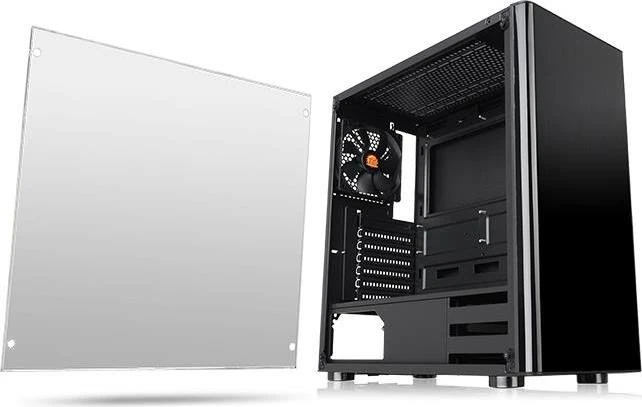 Thermaltake V200 TG, schwarz, Glasfenster