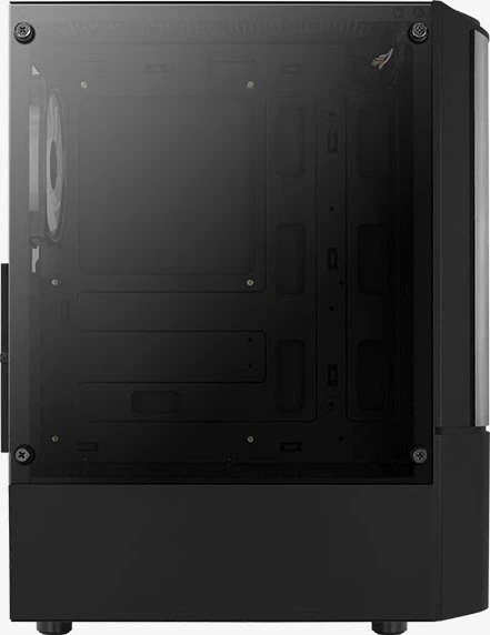 AeroCool Quantum [V3], schwarz, Lüfter LED RGB, Glasfenster