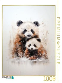 Calvendo Knuddelige Pandarfamilie in Acrylfarbe