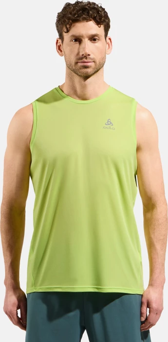 Odlo Essential Running Funktionsshirt ärmellos sharp green (Herren)