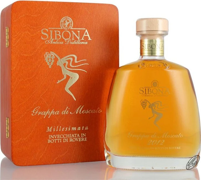 Sibona Grappa Riserva di Moscato invecchiata 700ml