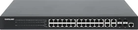 Intellinet Rackmount Gigabit Managed Switch, 24x RJ-45, 4x RJ-45/SFP, 370W PoE+ (561426)