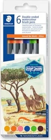 Staedtler Doppelfasermaler 3001 Around the World Africa sortiert, 6er-Set