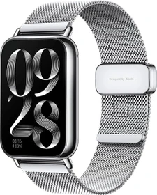 Xiaomi Leather Quick Release Strap für Smart Band 8 Pro silber
