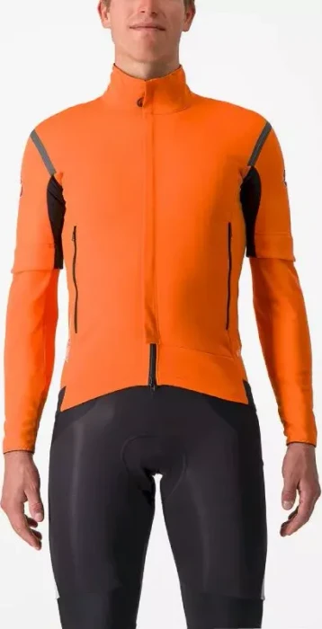 Castelli Perfetto RoS 2 Convertible Fahrradjacke red orange/dark grey (Herren)
