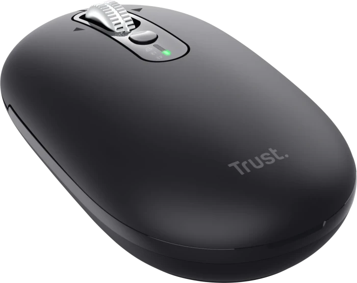 Trust Seron Hyperscroll Slim Wireless Mouse, schwarz, USB/Bluetooth
